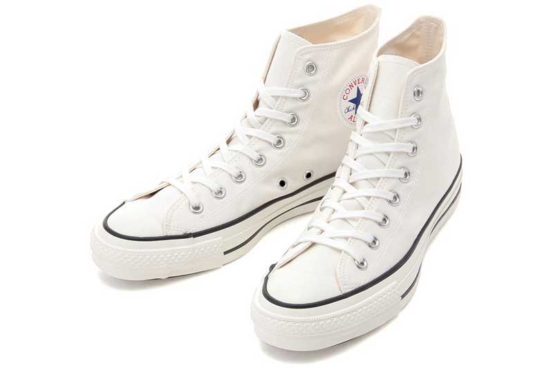 コンバース キャンバス オールスター J ハイ CONVERSE CANVAS ALL STAR J HI Made in JAPAN 32067960 白 日本製 メイドインジャパン スニーカー レディース 女性