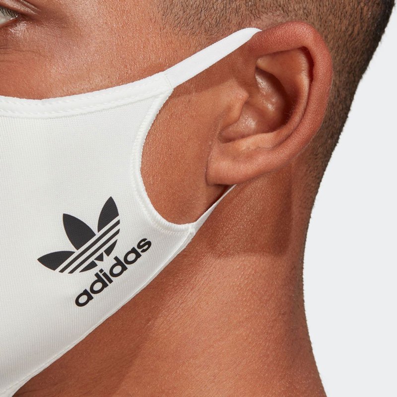 adidas FACE COVERS M/L 3-PACK フェイスカバー 3枚組（M/L）HB7850 マスク 白 おすすめ 大人気 人気色 新作