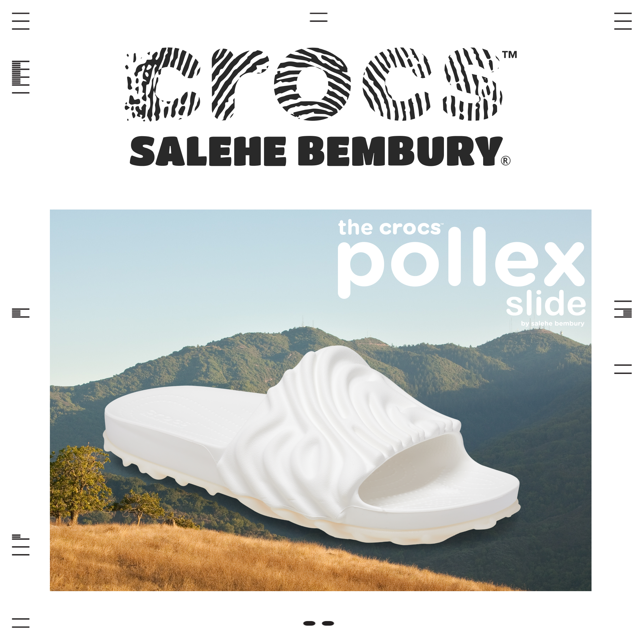 クロックス サレヘベンバリーx ポーレックス スライド Crocs SaleheBembury x ThePollexSlide 208685-1RO