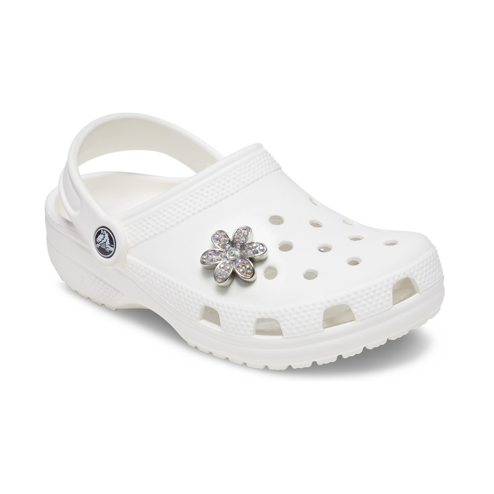 クロックス ジビッツ Crocs JIBBITZ 10013403  Silver Mnchrm Daisy 1