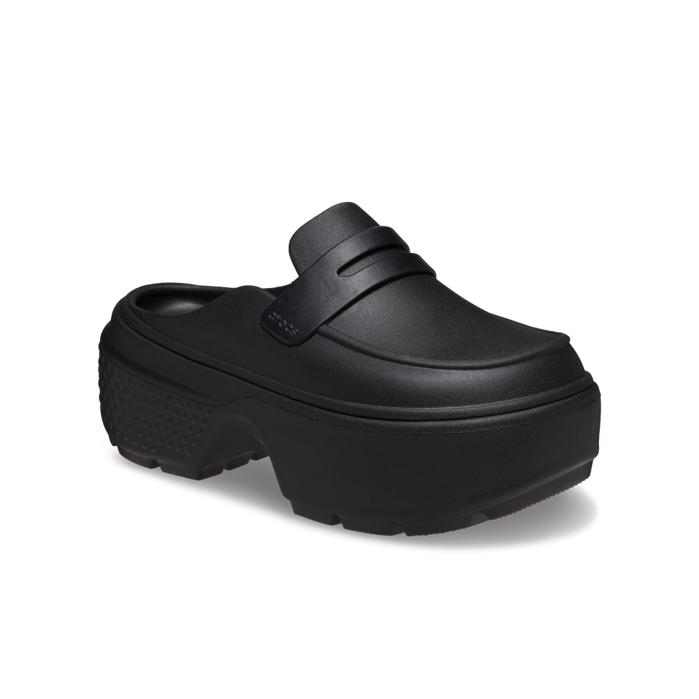 クロックス ストンプローファー  crocs STOMP LOAFER 209937-060 BLACK/BLACK