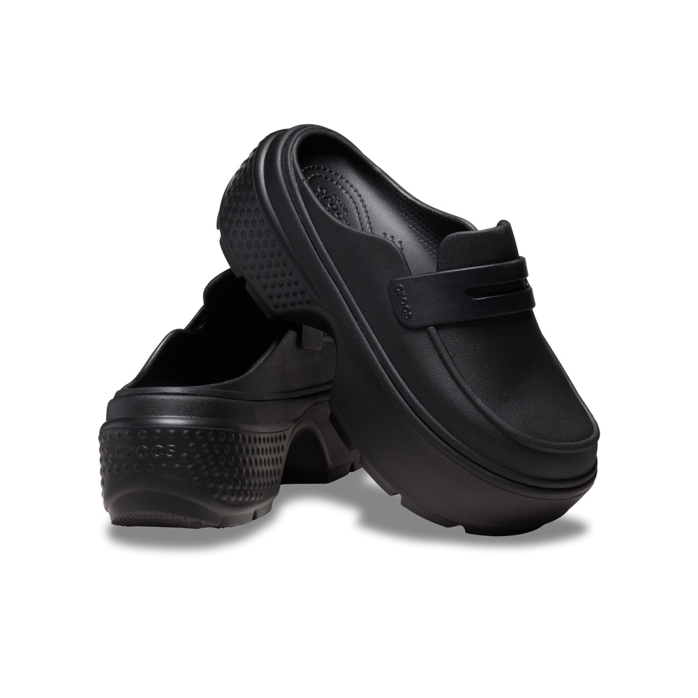 クロックス ストンプローファー  crocs STOMP LOAFER 209937-060 BLACK/BLACK