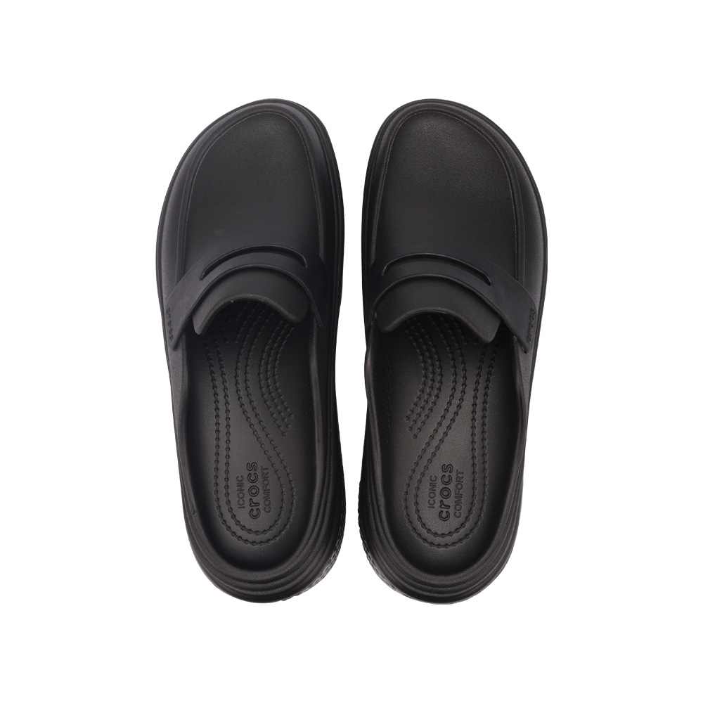 クロックス ストンプローファー  crocs STOMP LOAFER 209937-060 BLACK/BLACK