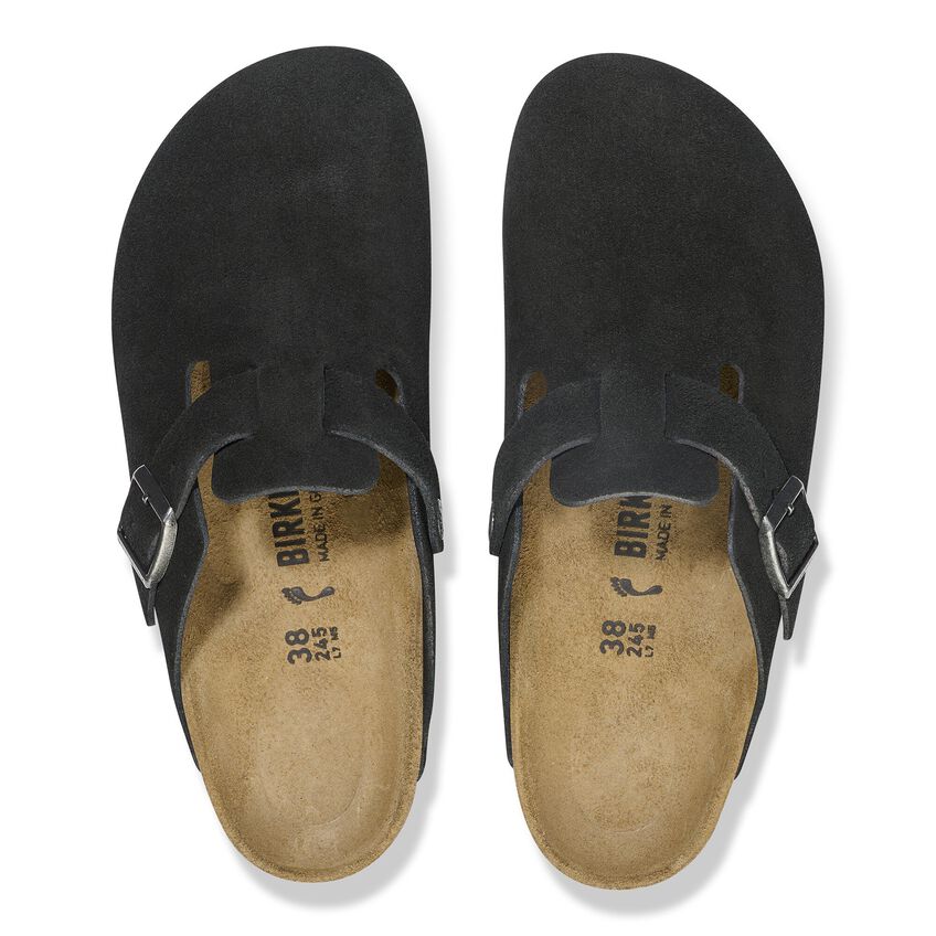 ビルケンシュトック ボストン スエードレザー BIRKENSTOCK BOSTON LEVE Black