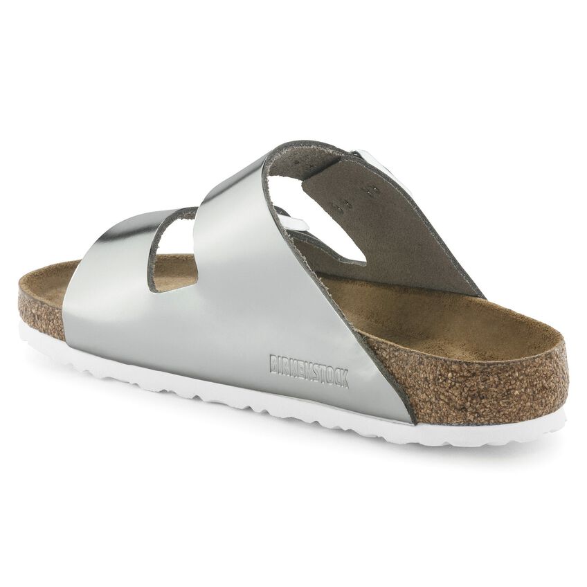 ビルケンシュトック  アリゾナ ソフトフットベッド BIRKENSTOCK Arizona SFB LENA Metallic Silver