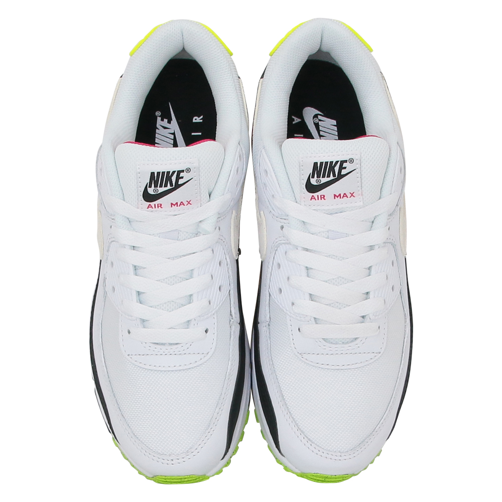 ナイキ エア マックス90  ホワイト NIKE AIR MAX 90 WHITE/BLACK-VOLT-RUSH PINK