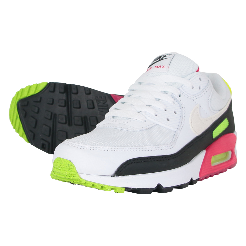 ナイキ エア マックス90  ホワイト NIKE AIR MAX 90 WHITE/BLACK-VOLT-RUSH PINK