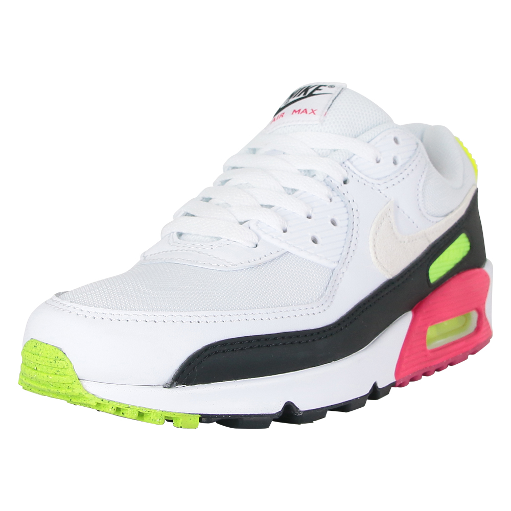 90 NIKE AIR MAX 90 WHITE BLACK VOLT RUSH PINK