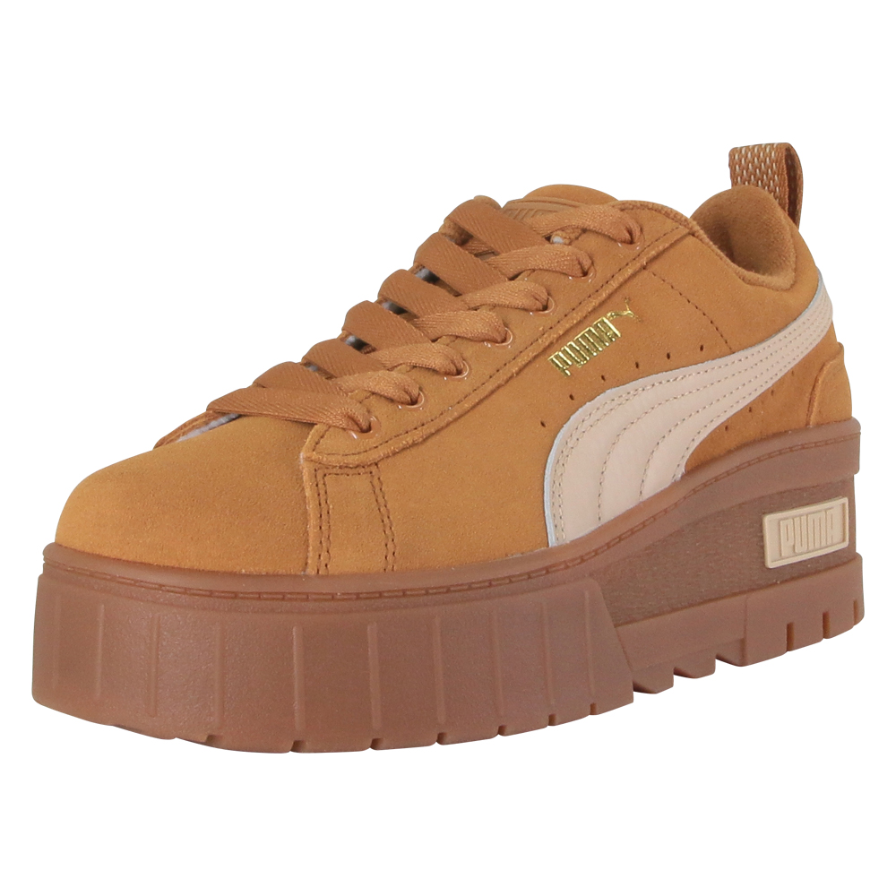 PUMA メイズ ウェッジ スエード WMNS 23.5cm 386744 厚底-